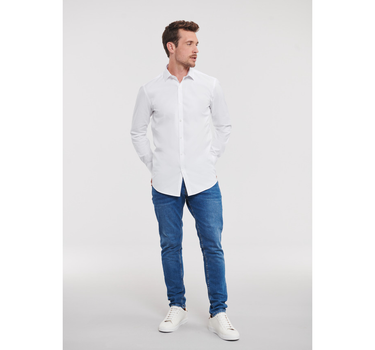 Russell Collection - Men´s L/S Ultimate Stretch Shirt - Skjorte Med Eget Logo