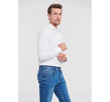 Russell Collection - Men´s L/S Ultimate Stretch Shirt - Skjorte Med Eget Logo