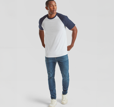 Fruit of the Loom - Short Sleeve Baseball T - T-Shirt