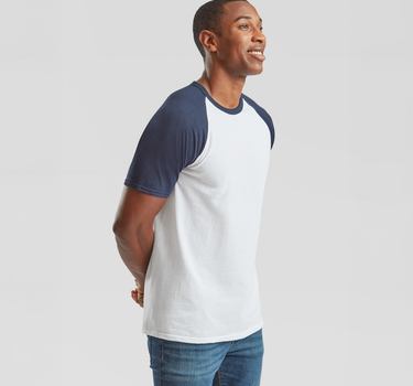 Fruit of the Loom - Short Sleeve Baseball T - T-Shirt