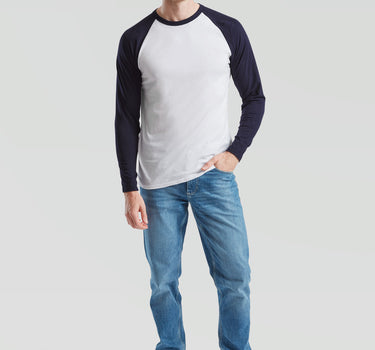 Fruit of the Loom - Long Sleeve Baseball T - Long Sleeve
