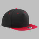 Beechfield 5 Panel Contrast Snapback Black Classic Red Sort Rød CB610C