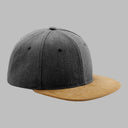 Beechfield Suede Peak Snapback Vintage Black Sort CB668