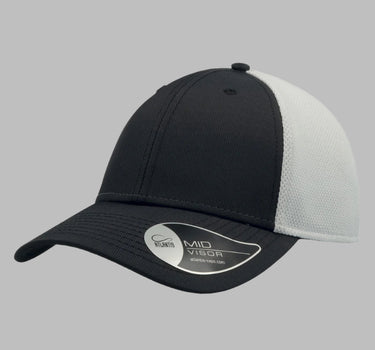 Atlantis Campus Mesh Cap Adjustable Black White Sort Hvid AT669
