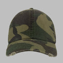 Atlantis Dad Hat Destroyed Adjustable Camouflage Grøn AT664