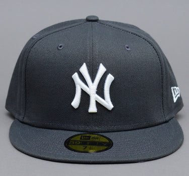 New Era MLB New York NY Yankees 59Fifty Fitted Graphite White Dark Grey Mørkegrå Hvid 10010761