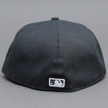New Era MLB New York NY Yankees 59Fifty Fitted Graphite White Dark Grey Mørkegrå Hvid 10010761