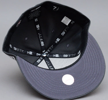 New Era MLB New York NY Yankees 59Fifty Fitted Graphite White Dark Grey Mørkegrå Hvid 10010761