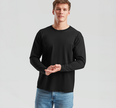 Fruit of the Loom - Valueweight Long Sleeve T - Langærmet T-Shirt - F240