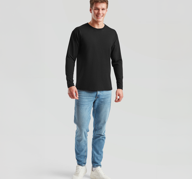 Fruit of the Loom - Valueweight Long Sleeve T - Langærmet T-Shirt - F240