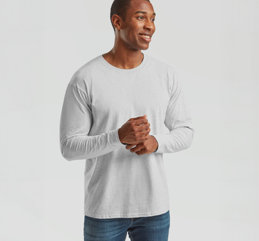 Fruit of the Loom - Valueweight Long Sleeve T - Langærmet T-Shirt - F240