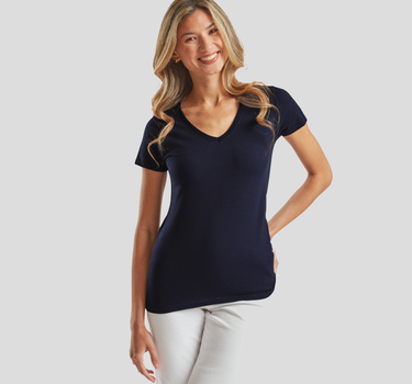 Fruit of the Loom - Ladies´ Valueweight V Neck T - T-shirt - F271N