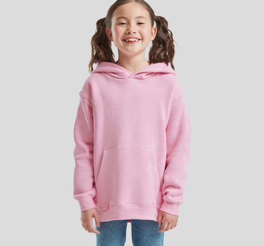 Fruit of the Loom - Kids´ Premium Hooded Sweat - Hættetrøje Med Eget Logo - F421K