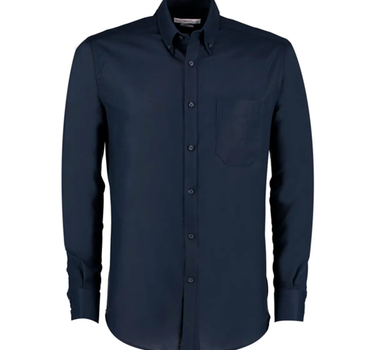 Kustom Kit - Men`s Slim Fit Workwear Oxford Shirt Long Sleeve - Skjorte Med Eget Logo