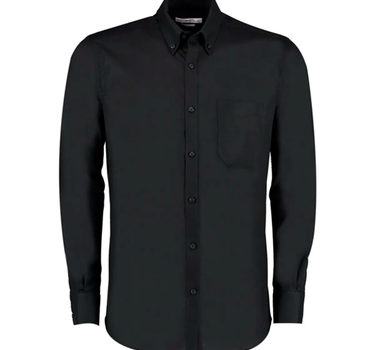 Kustom Kit - Men`s Slim Fit Workwear Oxford Shirt Long Sleeve - Skjorte Med Eget Logo
