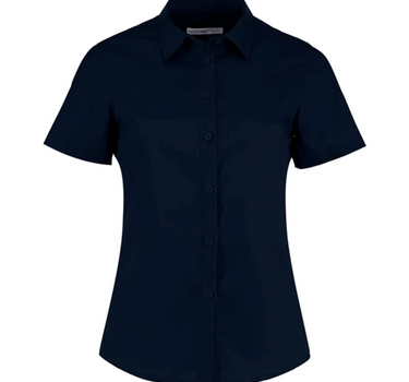 Kustom Kit - Women´s Tailored Fit Poplin Shirt Short Sleeve - Skjorte Med Eget Logo - K241