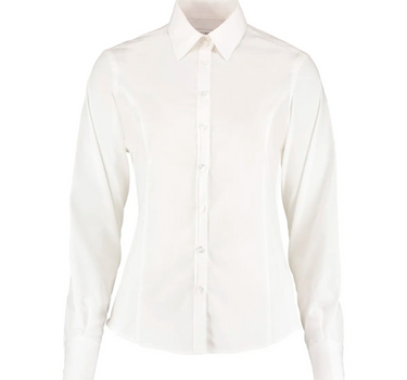 Kustom Kit - Women´s Tailored Fit Business Shirt Long Sleeve - Skjorte Med Eget Logo