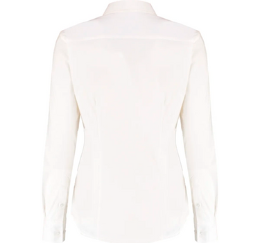 Kustom Kit - Women´s Tailored Fit Stretch Oxford Shirt Long Sleeve - Skjorte Med Eget Logo