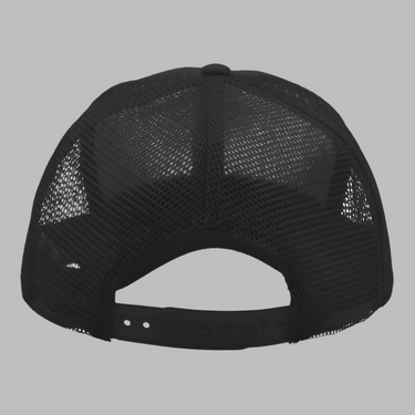 Atlantis Rapper Cotton Cap Trucker Snapback Black Black Sort AT511