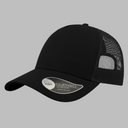 Atlantis Rapper Cotton Cap Trucker Snapback Black Black Sort AT511