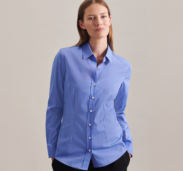 Seidensticker - Women´s Blouse Slim Fit Long Sleeve - Skjorter Med Eget Logo