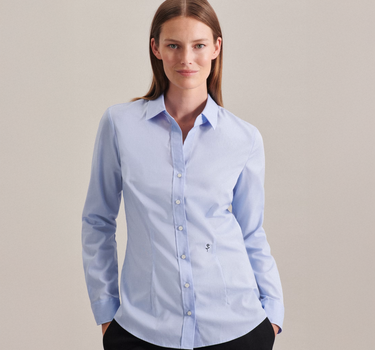 Seidensticker - Women´s Blouse Slim Fit Long Sleeve - Skjorter Med Eget Logo