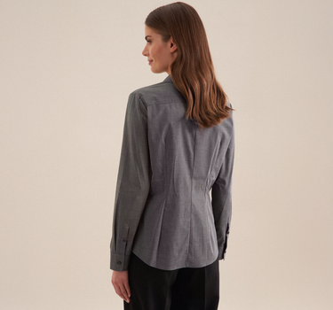 Seidensticker - Women´s Blouse Slim Fit Long Sleeve - Skjorter Med Eget Logo
