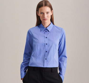Seidensticker - Women´s Blouse Regular Fit Oxford Longsleeve - Skjoter Med Eget Logo