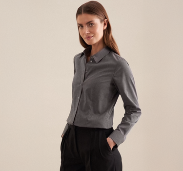 Seidensticker - Women´s Blouse Regular Fit Oxford Longsleeve - Skjoter Med Eget Logo