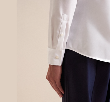 Seidensticker - Women´s Blouse Regular Fit Fine Twill Longsleeve - Skjorte Med Eget Logo