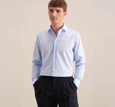 Seidensticker - Men´s Shirt Slim Fit Long Sleeve - Skjoter Med Eget Logo