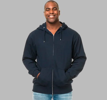 Blank - Hooded Zip Sweat - Zipper Med Eget Logo