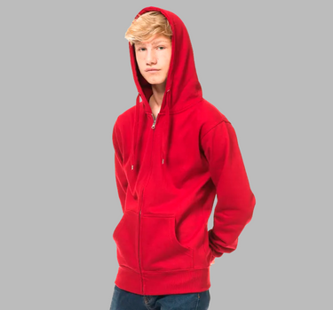 Blank - Hooded Zip Sweat - Zipper Med Eget Logo