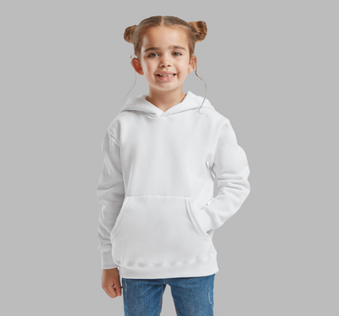 Fruit of the Loom - Kids´ Classic Hooded Sweat - Hoodie Med Eget Logo - F421NK