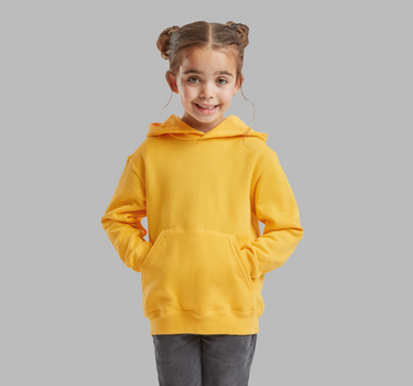 Fruit of the Loom - Kids´ Classic Hooded Sweat - Hoodie Med Eget Logo - F421NK