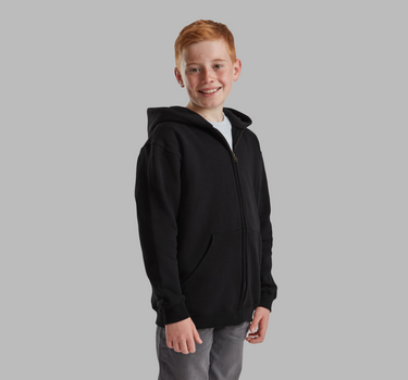 Fruit of the Loom - Kids´ Classic Hooded Sweat Jacket - Hoodie Med Eget Logo