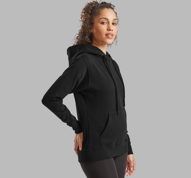Fruit of the Loom - Ladies´ Classic Hooded Sweat - Hoodie Med Eget Logo - F409