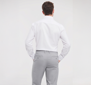 Russel Collection - Men´s L/S Easy Care Tailored Oxford Shirt - Skjorte Med Eget Logo