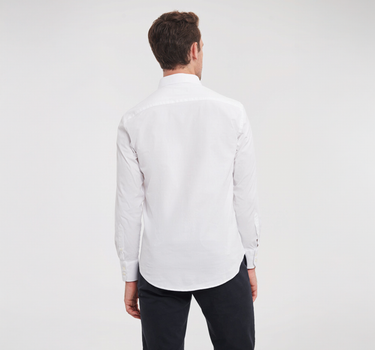 Russel Collection - Men´s L/S Easy Care Fitted Shirt - Skjorte Med Eget Logo
