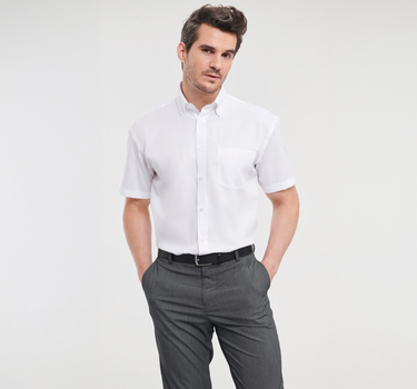 Russel Collection - Men´s Short Sleeve Ultimate Non-Iron Shirt - Skjorte Med Eget Logo