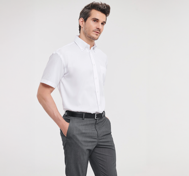 Russel Collection - Men´s Short Sleeve Ultimate Non-Iron Shirt - Skjorte Med Eget Logo