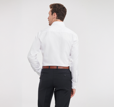Russel Collection - Men´s L/S Herringbone Shirt - Skjorte Med Eget Logo