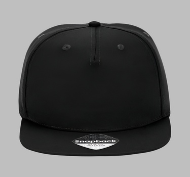 Beechfield 5 Panel Rapper Cap Snapback Black Sort CB610