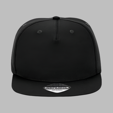 Beechfield 5 Panel Rapper Cap Snapback Black Sort CB610