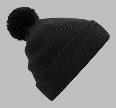 Beechfield Original Pom Pom Beanie Black Sort B426