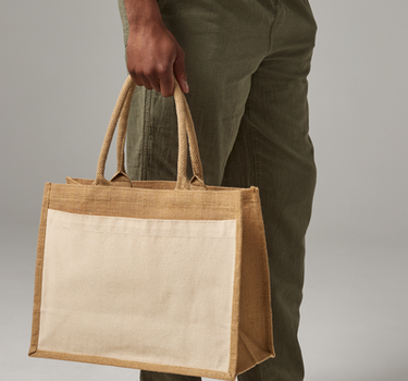 Westford Mill - Cotton Pocket Jute Shopper - Mulepose