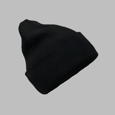 Blank Beastie Fold Up Beanie Huer Black Sort ST2608 Beastie