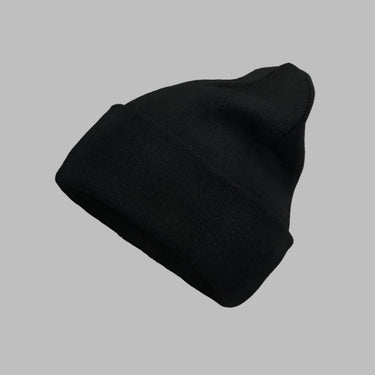 Blank Beastie Fold Up Beanie Huer Black Sort ST2608 Beastie