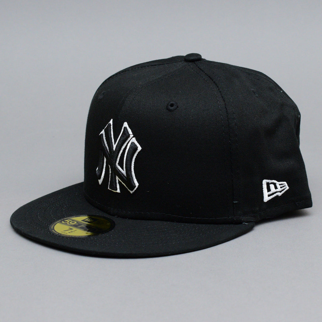 New Era MLB New York NY Yankees 59Fifty Team Outline Fitted Black Sort 60298772 