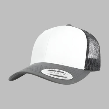 Flexfit Retro Colored Front Trucker Snapback 6606CF D.Grey White MørkeGrå